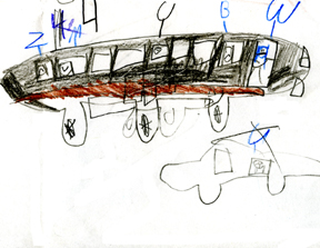 Marissa's drawing of a limousine