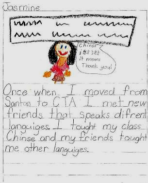 Jasmine's artwork and writing