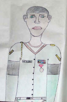 Morgan, Miguel and Chase's Drawing of the Sergeant