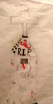 Alex's tombstone drawing