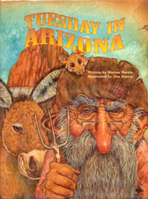 The book jacket shows a gold prospector and his donkey.