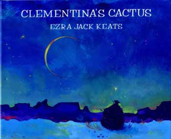 The book jacket shows a desert scene with a slice of moon and a cactus.