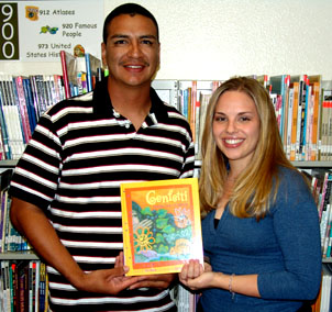 This a photograph of Mark and Lindsey